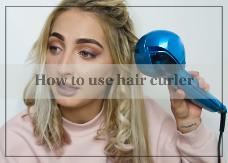 how to use hair curler