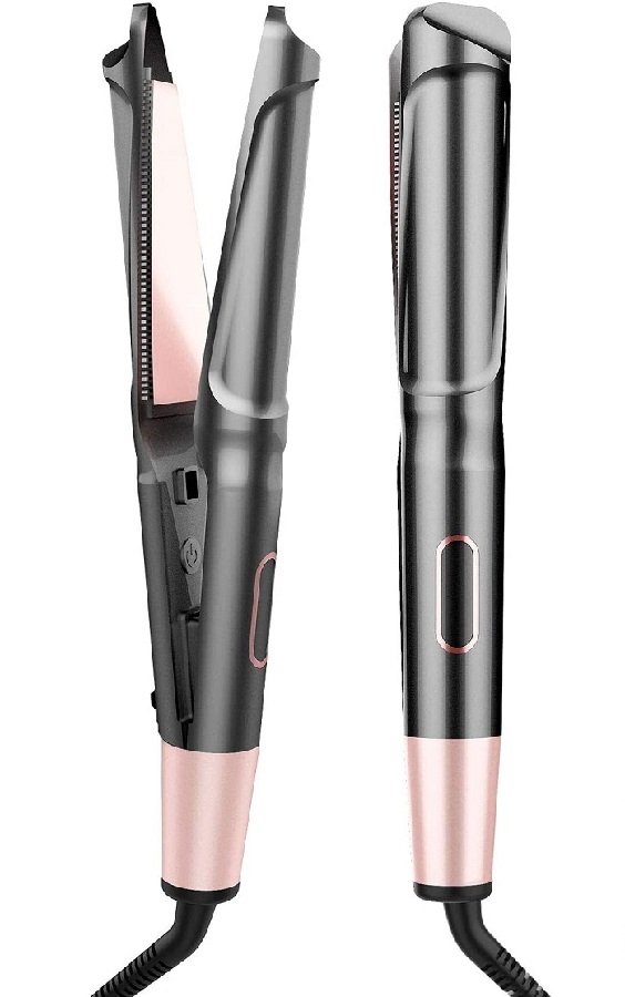 COOLKESI Twisted Curling Straightening Flat Iron