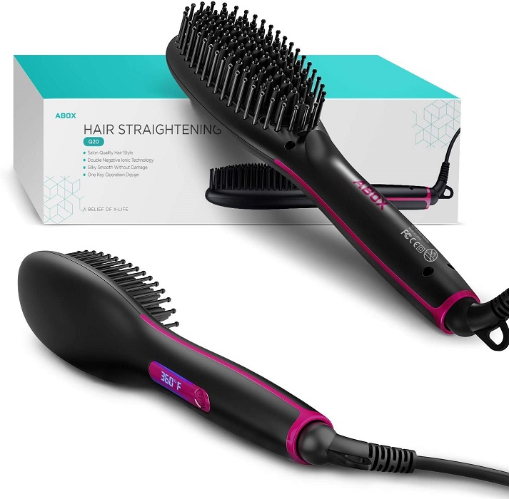 ABOX Hair Straightener Brush