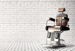 Hydraulic reclining barber chair